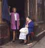 Shopkeeper & friend 